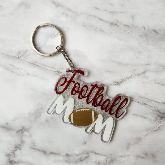 Football Mom Keychain