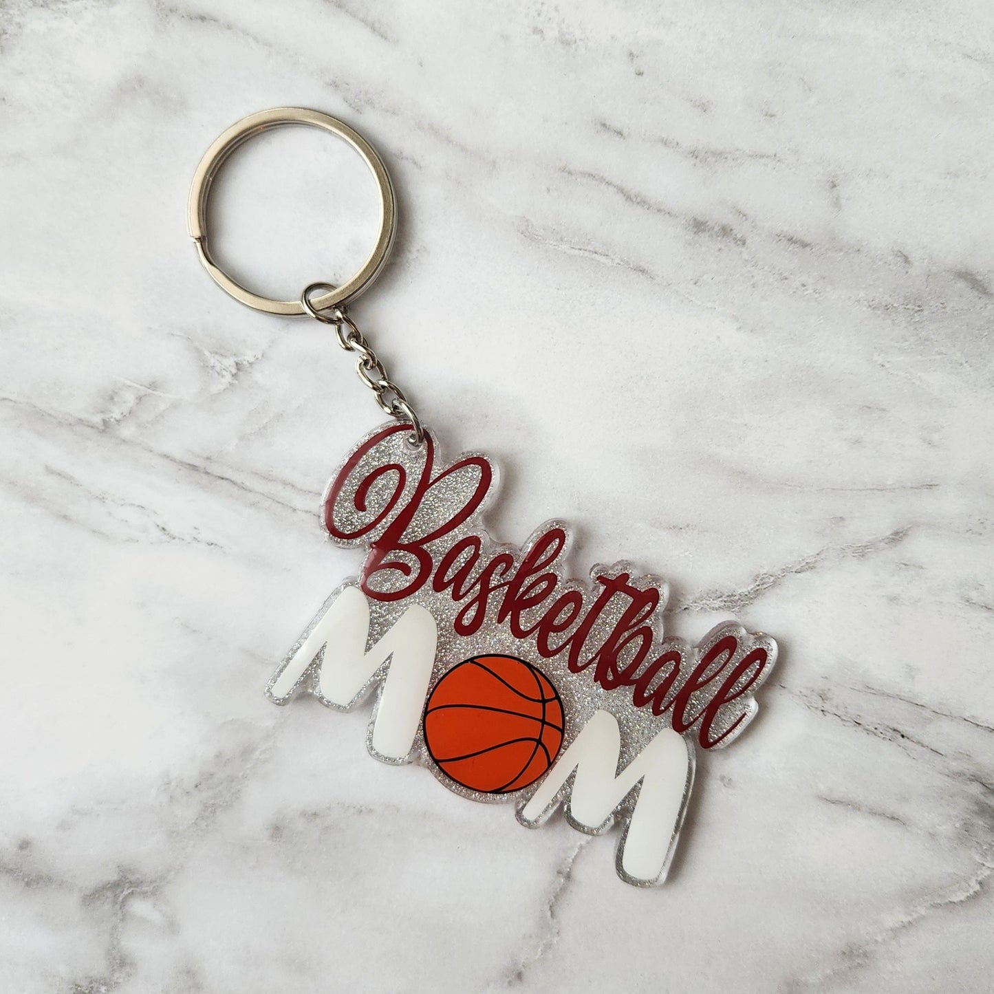 Basketball Mom Keychain