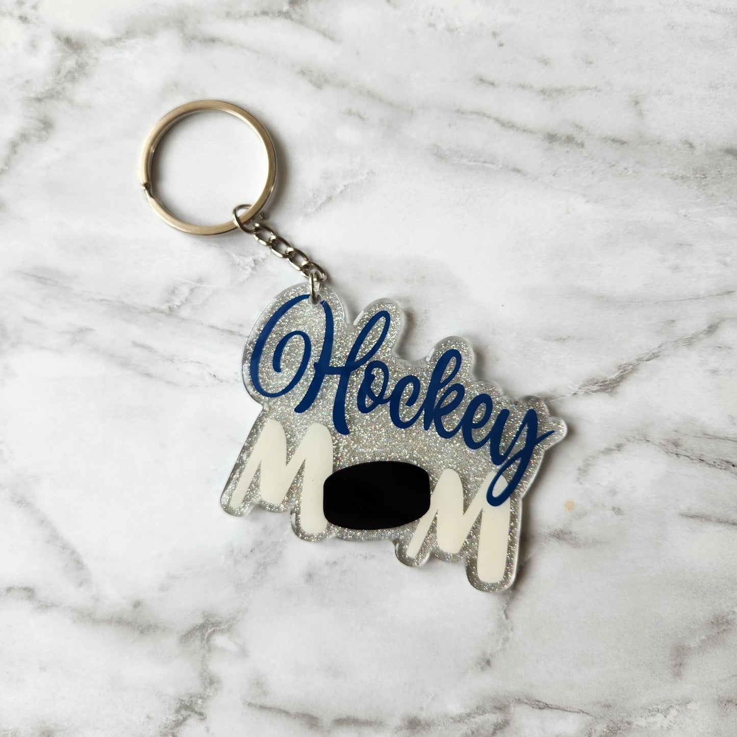 Hockey Mom Keychain